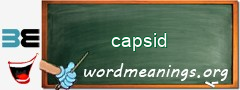 WordMeaning blackboard for capsid